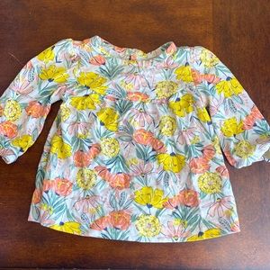 Floral girls shirt
